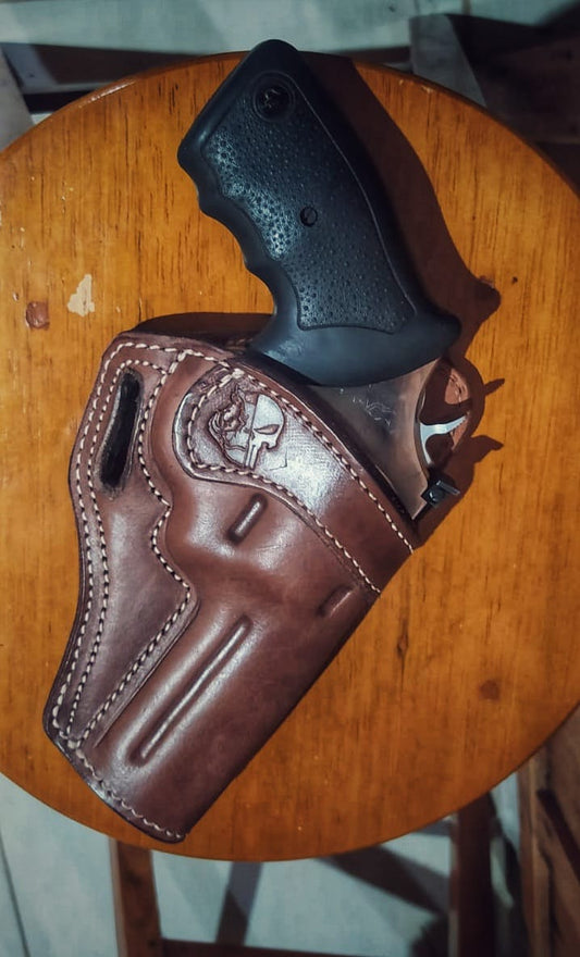 Coldre ostensivo semi panqueca rígido com tampa RT4" 627, 889, 82S E OUTROS