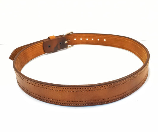 Cinto costura Dupla marrom